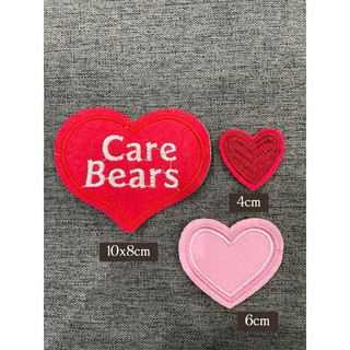 Patch vải ủi nhiệt thêu hình thời trang bộ hình trái tim