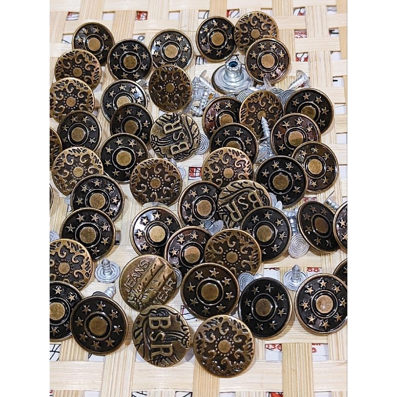 1 gói= 48-50 nút cúc nút quần jean 15mm