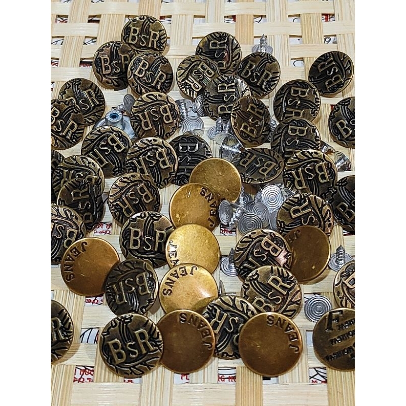 1 gói= 48-50 nút cúc nút quần jean 15mm