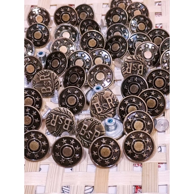 1 gói= 48-50 nút cúc nút quần jean 15mm
