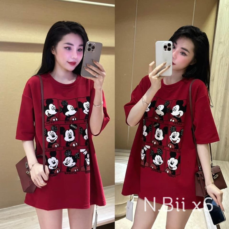 Áo Phông Nhỏ Mickey Đính Đá QC L1