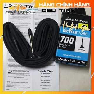 Săm, ruột xe đạp cuộc, đua 700x19/23c fv60l deli tire