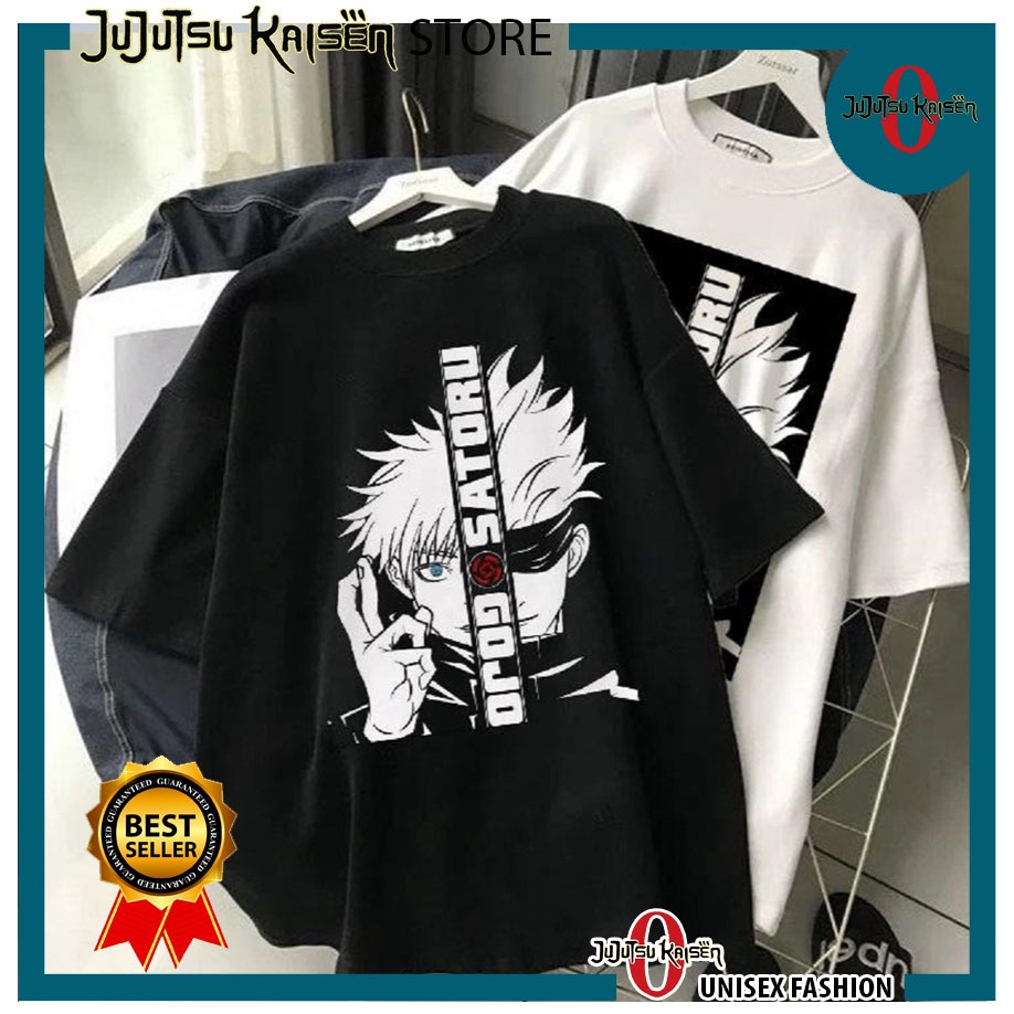 Áo Thun GOJO SATORU, Áo Anime hình in sắc nét cực ngầu, Chất liệu cotton co dãn 4 chiều