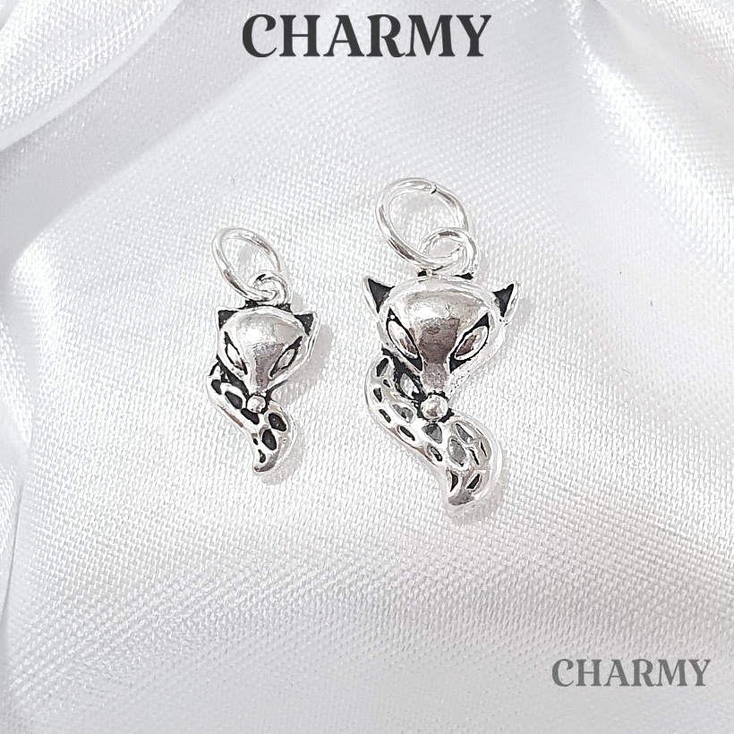 Charm bạc treo hồ ly C773, Bạc 925 - Charmy