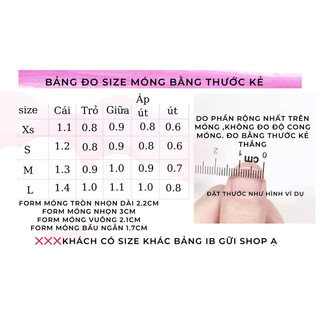 Nail box thạch tím phối charm