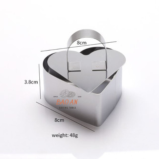 Khuôn ring mousse mini kèm nắp nhấn