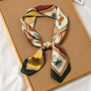 Khăn lụa vuông bản 70x70cm - khăn thắt nơ, quàng cổ, turban đa năng