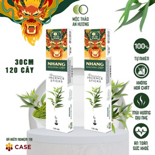 [HỘP NHANG] 120 cây Khuynh diệp Mộc Thảo An Hương 30 cm thơm dịu | Nhang thơm thờ cúng