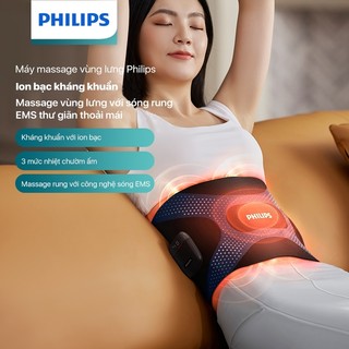 Máy Massage Vùng Lưng PHILIPS PPM4331 - công nghệ massage 3 trong 1 - Hàng chính hãng
