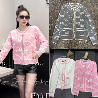 Áo cardigan len G.C nổi hot hit hàng QCL1 full tag mác 2 màu đen, xám