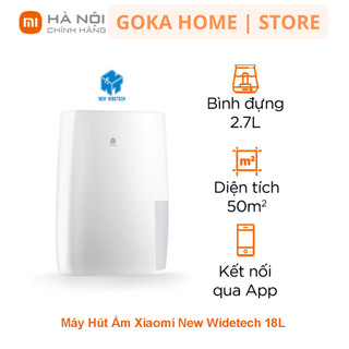 Máy hút ẩm thông minh xiaomi new widetech 18l chính hãng, máy lọc và điều hòa không khí điền khiển từ xa kết nối đt
