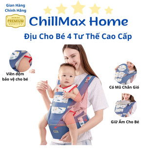 Địu Cho Bé 4 Tư Thế Tiện Lợi Với Chất Mềm Mịn Thoáng Mát Phù Hợp Cho Bé Từ 0 - 36 tháng | CL08