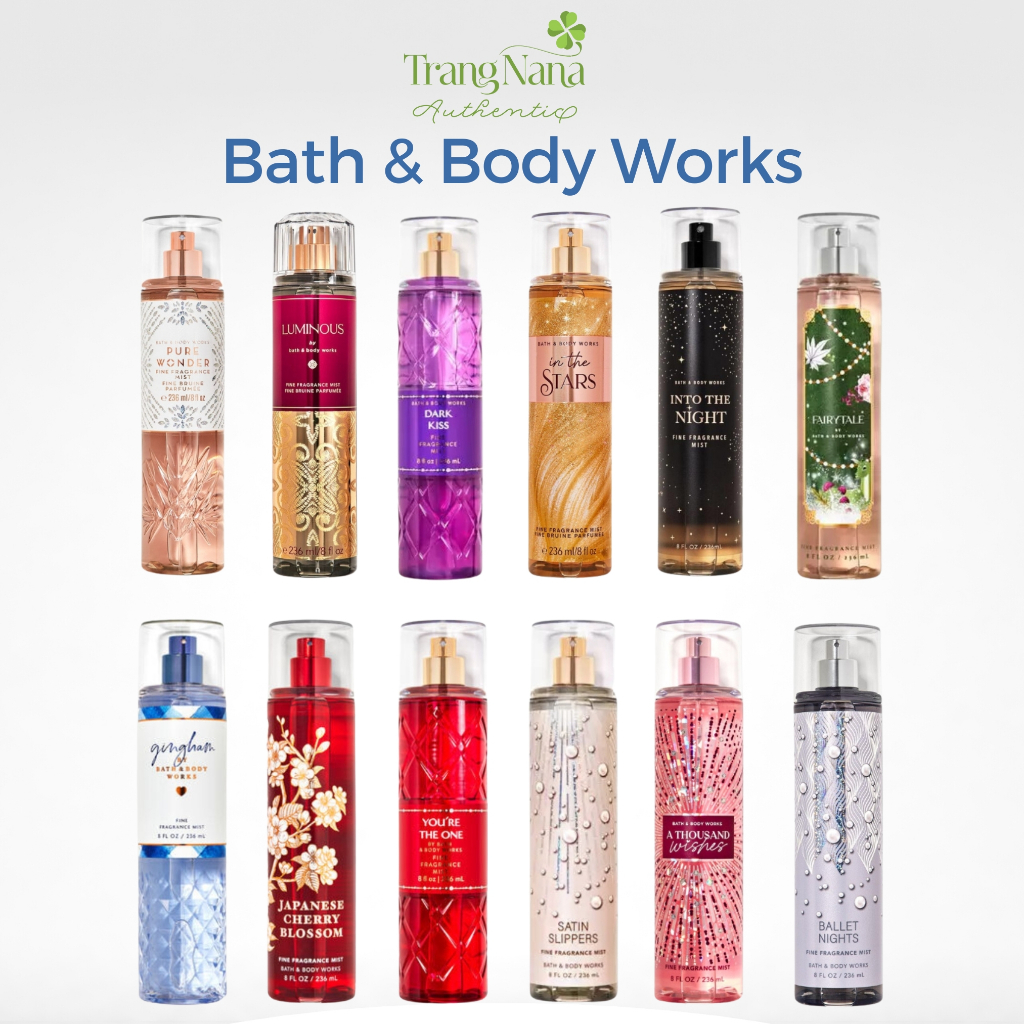 [ MUA 1 CHAI 236ML TẶNG 1 CHAI BODY MIST 10ML ] Body Mist Bath And Body Works Body mist chính hãng