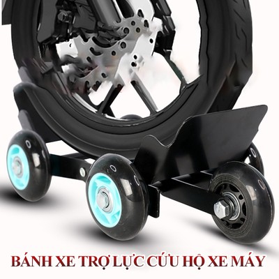 Bánh xe trợ lực cứu hộ xe máy MYT Bánh xe cứu hộ đẩy trợ lực khẩn cấp cho bánh sau khi thủng lốp cán đinh xì lốp