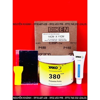 BỘT - BẢ MATIT TRÁM TRÉT KIM LOẠI - NHỰA ĐA DỤNG POLYESTER PUTTY YAKO 380 PLUS 1KG