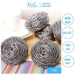 Bùi nhùi inox cọ nồi xoong không rỉ, lưới rửa bát