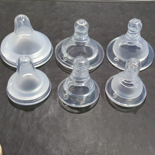 [MyBabyShopo] Núm Ti Cổ Rộng/Hẹp Thay Thế Cho Bình Sữa Moyuum, Pigeon, Lanshinoh, GB.