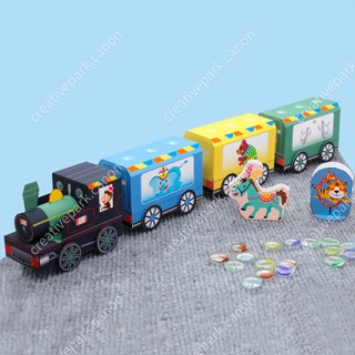 MÔ HÌNH GIẤY 3D TÀU XE - Xe lửa rạp xiếc / Circus Train - (Mã SP: 04198)