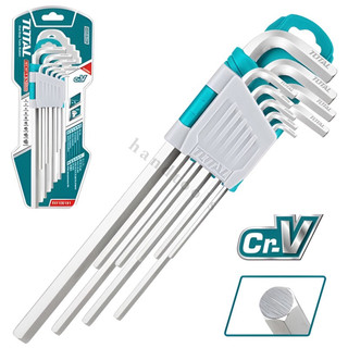 Bộ 9 Chìa Lục Giác Đầu Bằng Total THT106191