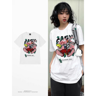 Áo Thun Unisex Thỏ CASH Nam Nữ Form Rộng Chất Cotton 100%