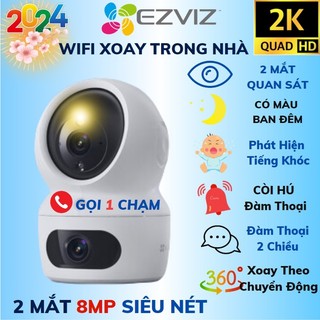 Camera WiFi Trong Nhà 2 Mắt  EZVIZ H7 8MP Trong Nhà Thông Minh Bảo Hành Chính Hãng 24TH