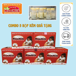  Combo 5 hộp Cốm lợi sữa MumMilk  Yến sào - Tuôn trào & Đặc sánh 