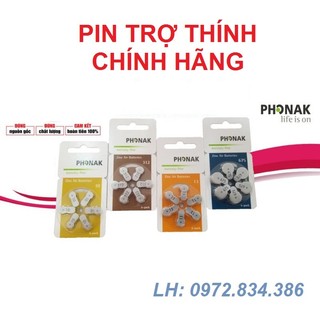 Pin trợ thính chính hãng phonak số 10, 312, 13, 675 thương hiệu thụy sĩ