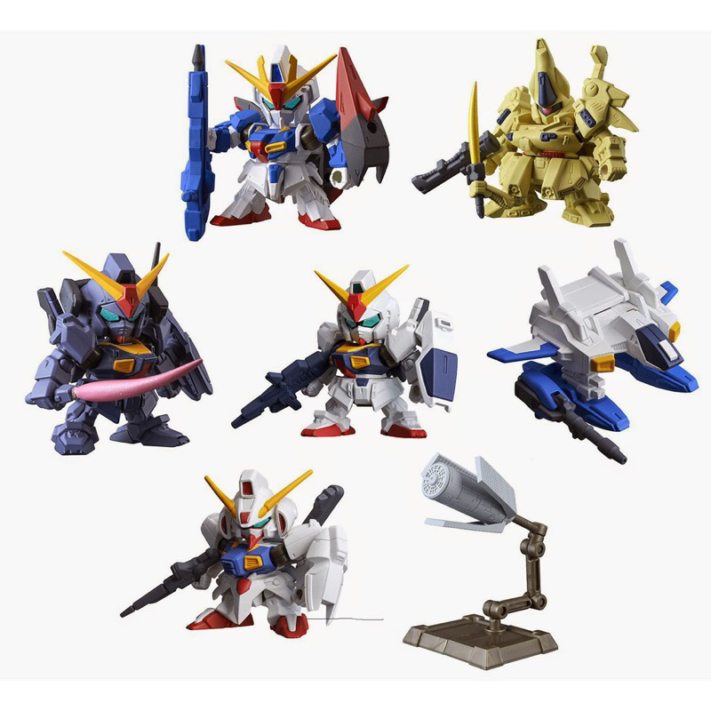 Mô hình gundam SD Gashapon Senshi Forte BANDAI 2nd đã qua sử dụng size 3-6cm không hộp