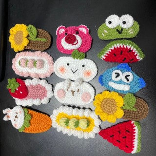 Kẹp tóc handmade bằng len dễ thương đa dạng mẫu phù hợp làm quà tặng - SHOP RẺ HN