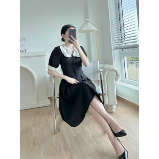 Đầm cổ ren thiết kế dáng công sở dịu dàng thanh lịch