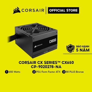 Nguồn máy tính corsair cx650 650w 80 plus bronze cp-9020278-na