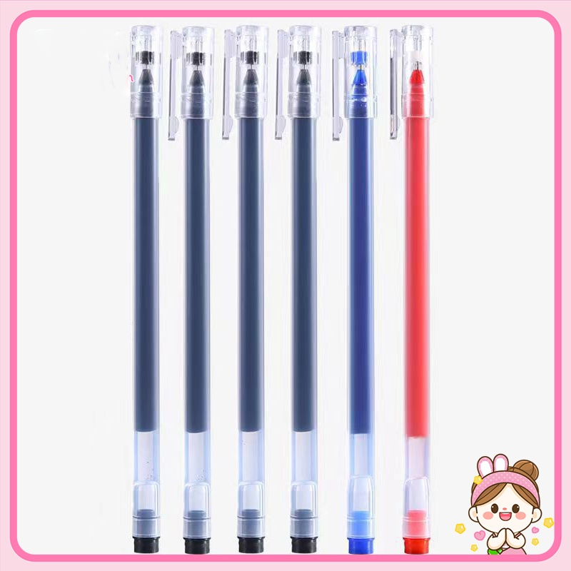 Sale Sập Sàn - Bút Gel Nước Khô Nhanh - Ngòi 0.5mm Viết Trơn Mực Đều  - Tặng Ngòi khi mua từ 5 cái