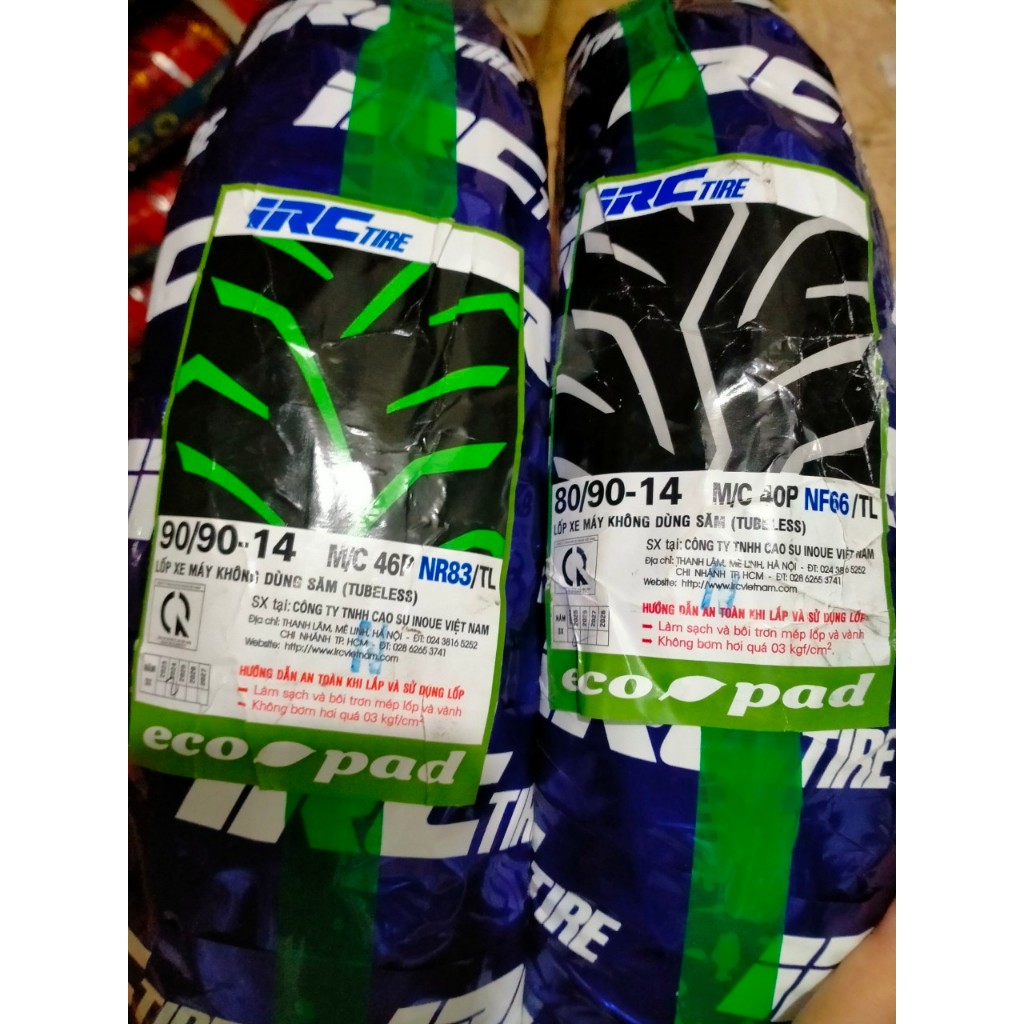 LỐP (VỎ) XE MÁY AIRBLADE/ VISION KHÔNG DÙNG SĂM IRC