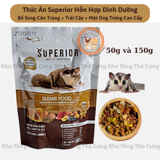  Thức ăn Superior Thái Lan cao cấp cho Sóc Bay Úc sugar glider,sóc bông,sóc đất,nhím,chồn markeet,thơm ngon,dinh dưỡng 