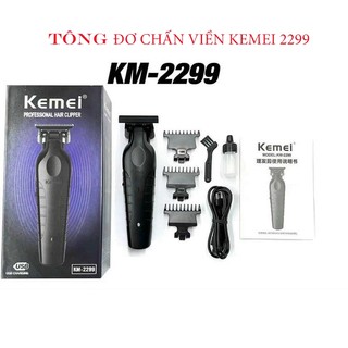 Tông đơ chấn viền kemei km-2299 đã mài chuốt tỉ mỉ pin 1200mah barber cực nét