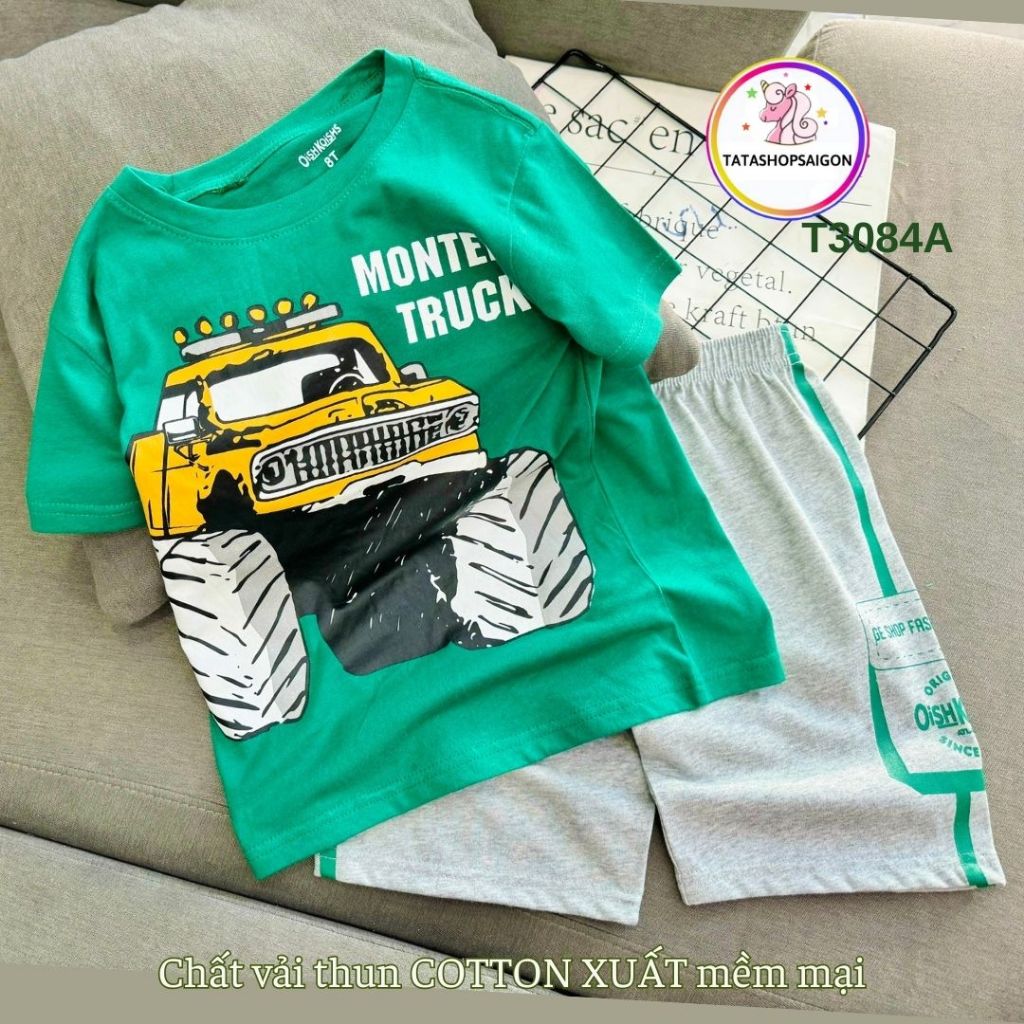 Set Quần Áo Trẻ Em 1-12 Tuổi Đồ Bộ Cho Bé Trai 11-40 Kg Cotton Chính Phẩm In Hoạt Hình Hot Trend Mềm Mịn Mát  T308