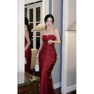 Đầm Dây Nhún Dài Chouchou