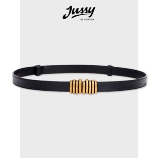 Thắt Lưng Nữ Bản Nhỏ Y2K JTL23 Jussy Official Dây Nịt Nữ Kiểu Khóa Sọc Dọc Màu Vàng Đồng Cao Cấp Phong Cách Thanh Lịch