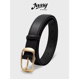 Thắt Lưng Nữ Bản Nhỏ JTL24 Jussy Official Đai Váy Y2K Khóa Chữ Nhật Màu Vàng Ánh Kim Phong Cách Thanh Lịch Sang Chảnh