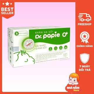 ❤️ khăn lau hạ sốt dr.papie, khăn lau hạ sốt cho bé dr.care, oribebe, khăn lau hạ sốt cho trẻ em, trẻ sơ sinh