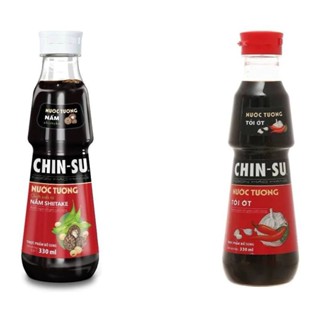 Nước Tương Chin Su Tỏi Ớt/Nấm chai 330ml
