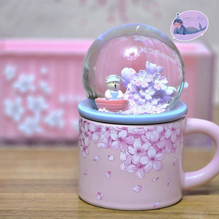 Starbucks cốc sứ cherry blossom globe mug 89ml