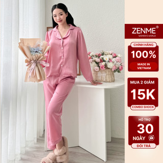 Đồ bộ mặc nhà Zen Me Women's World pijama nữ tay dài quần dài PJDD1023