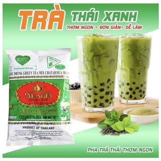 Bột trà thái xanh chatramue thái lan, trà thái đỏ, bột matcha - nguyên liệu nấu trà sữa