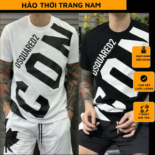 Áo Phông Nam In Nhiệt Cao Cấp Chữ ICON To Ngực- Áo Thun DSQ2 Siêu Chất