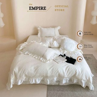 Bộ chăn ga gối nệm Tencel 120s mềm mịn mát dành cho phòng công chúa EMPIRE Drap ga giường - Bình Châu Bedding & Decor