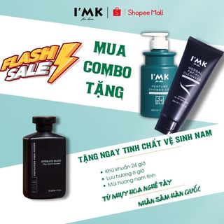 Combo sữa tắm gội thảo dược và sữa rửa mặt thảo dược dành cho nam giới chính hãng i'mk