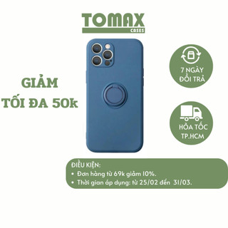 [Ốp Lưng Cao Cấp] Ốp Lưng Iphone Chống Bám Bẩn Nhiều Màu Kèm Gía Đỡ  [Tomax Shop]
