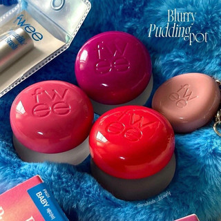   Re-ORDER   Tặng cọ lông nhỏ  Son và Má hồng FWEE Lip&Cheek Blurry Pudding Pot 30 màu 