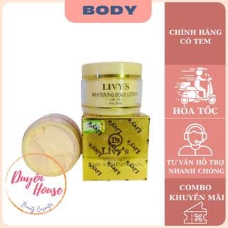 Kem body Livy’s vàng chữ Việt